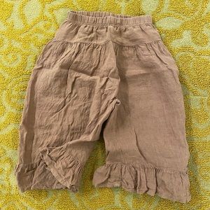 The Simple Folk Ruffle Culotte size 4-5 brown